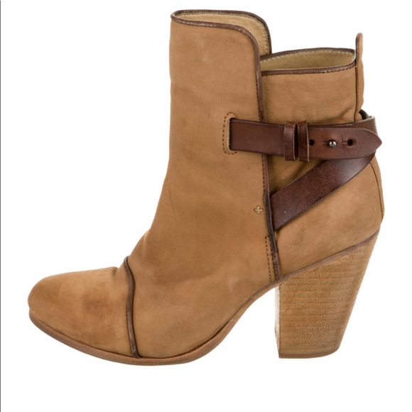 Rag & Bone suede round toe booties - Picture 1 of 5